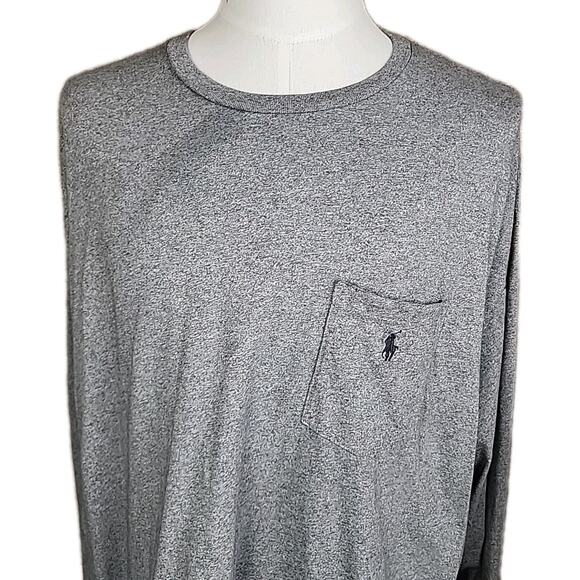 Polo Ralph Lauren Mens 3XLT Tall Long Sleeve T-shirt Heather Gray - Picture 1 of 6
